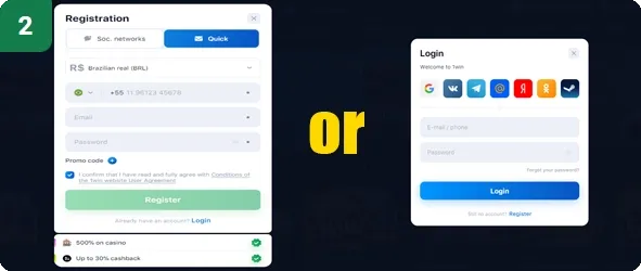 Step 2 - Register and Log In